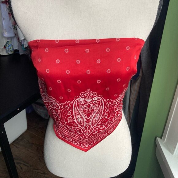 Vintage Women's Garage Top XS Red - Picture 2 of 4